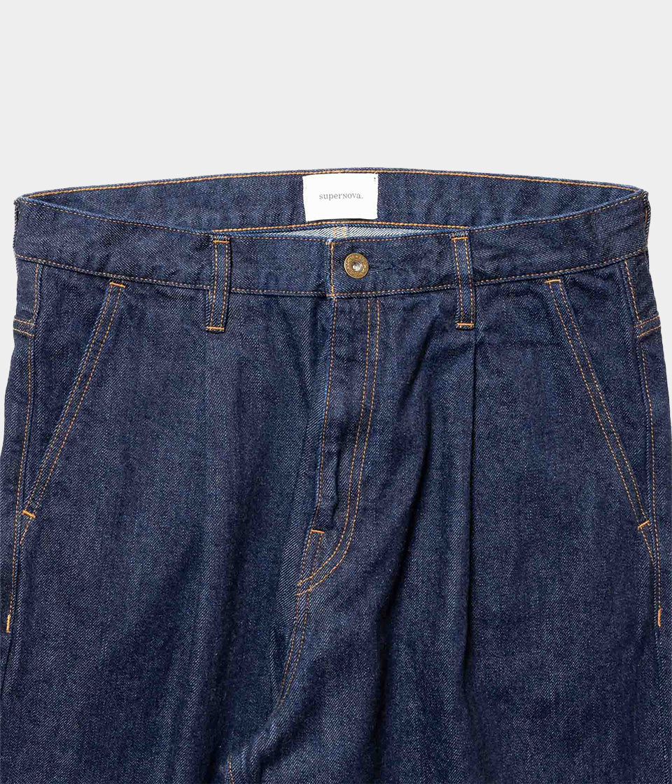 superNova Selvedge wide jeans - One wash