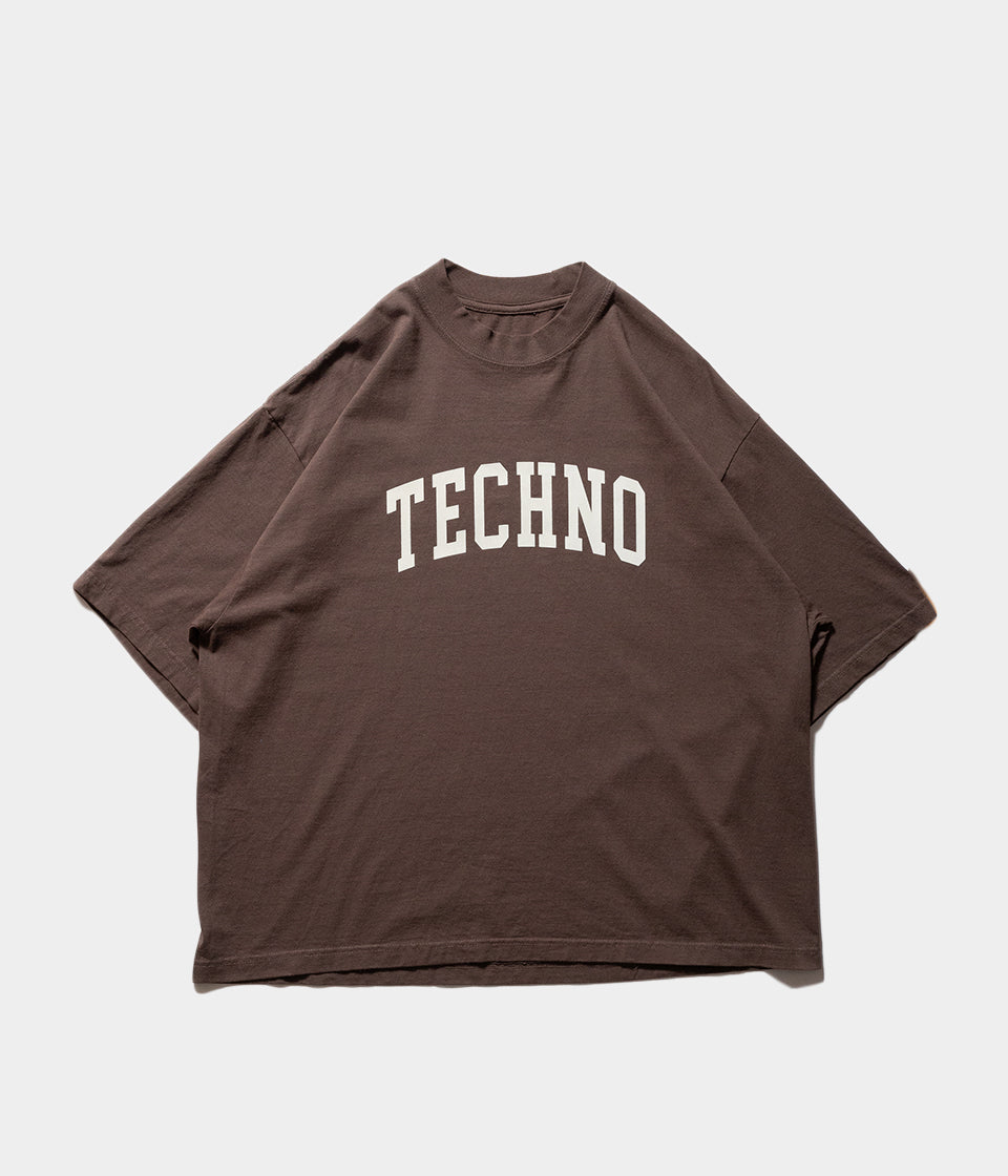 ISNESS MUSIC "TECHNO FLOCKY PRINT T-SHIRT"