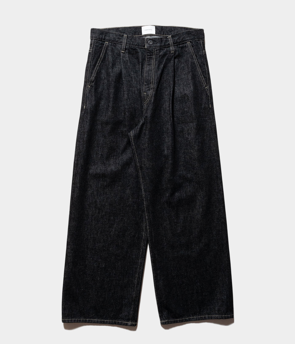 superNova. "Selvedge wide jeans - One Wash Black"