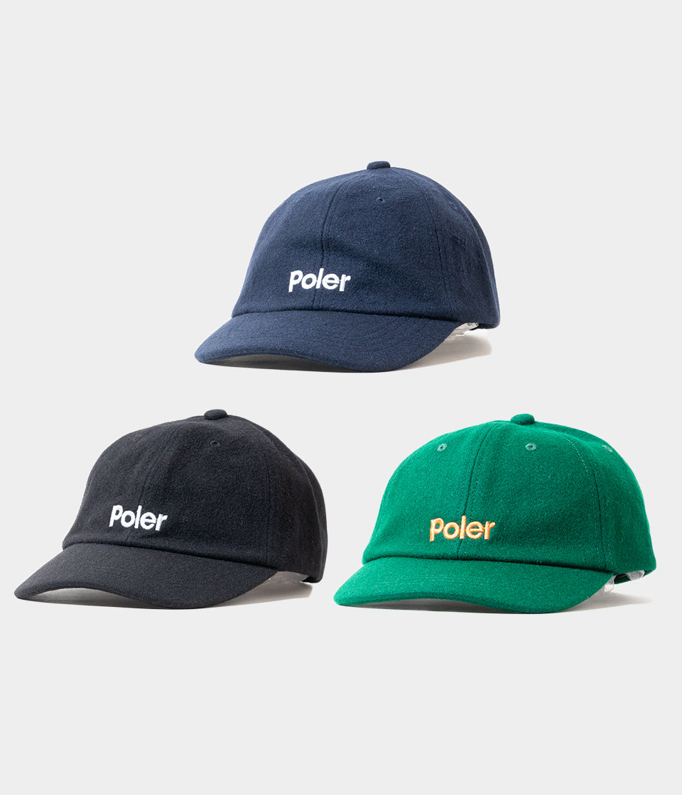 POLER "WOOL EMB BASEBALL CAP"