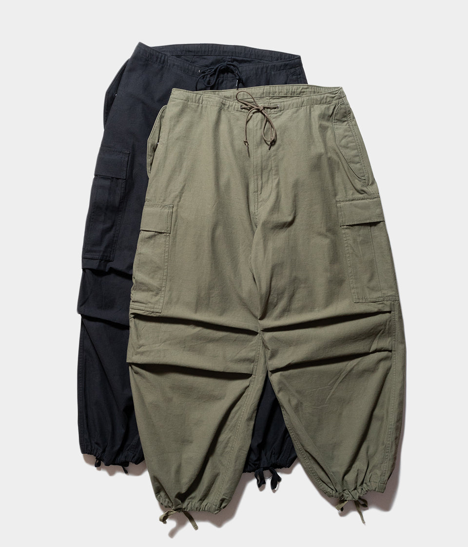 ARMY TWILL "BACK SATIN CARGO PANTS"