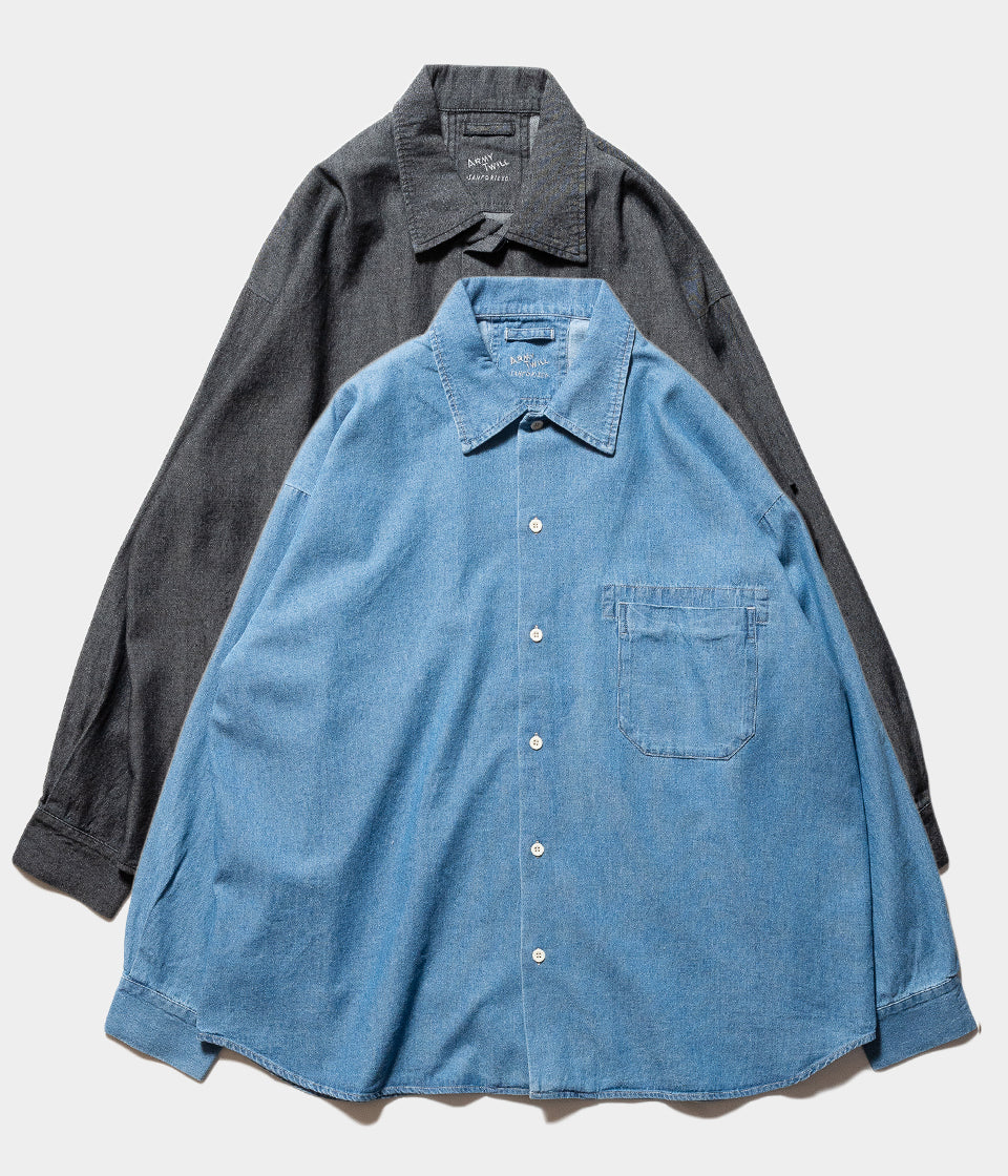 ARMY TWILL "Light Denim Shirt"