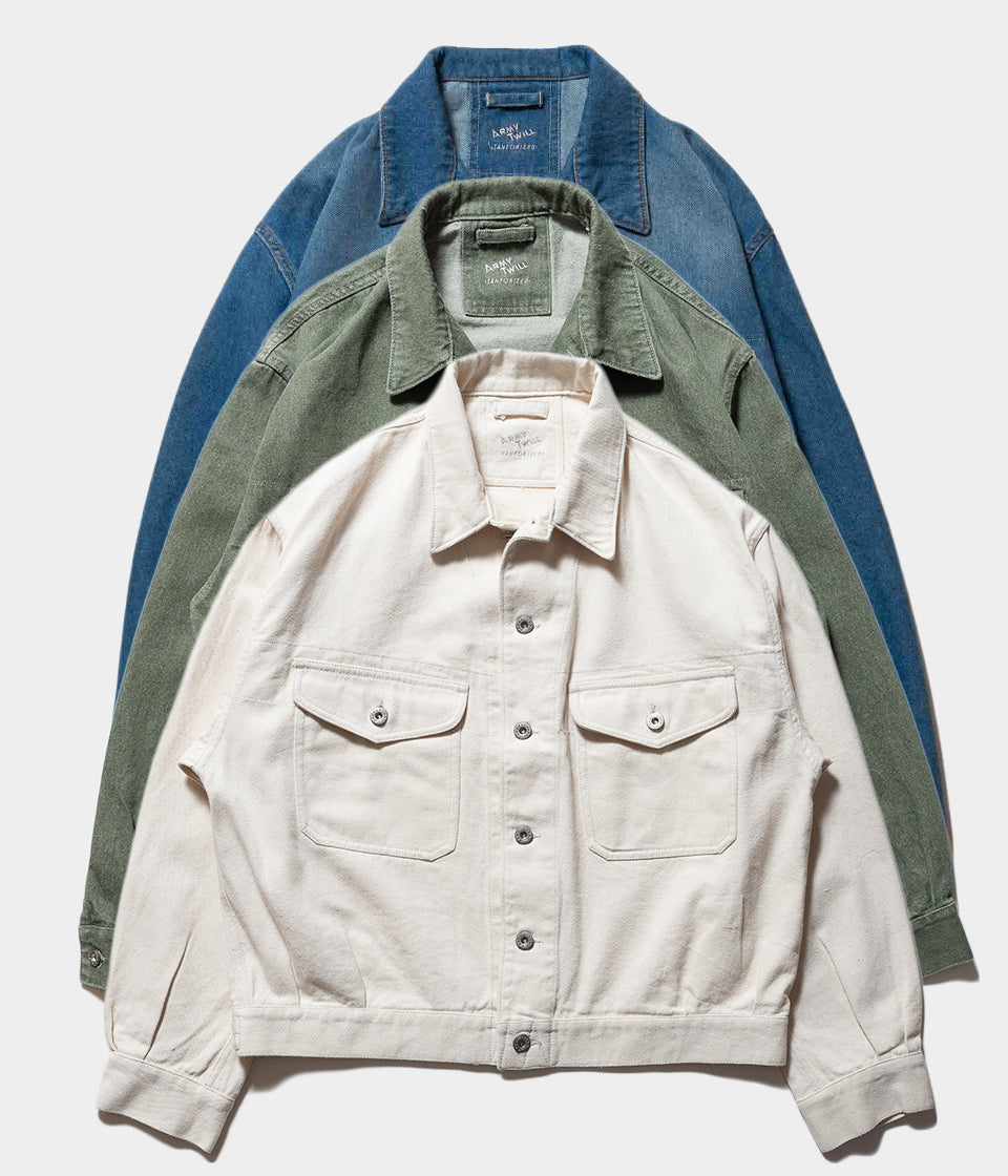 ARMY TWILL "10OZ Denim Jacket"