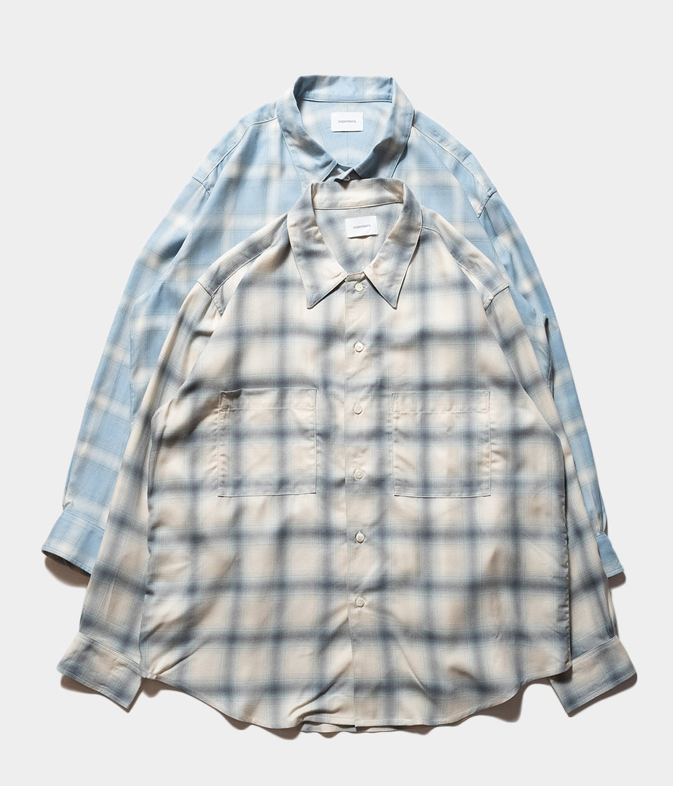 superNova. "Split yoke big shirt - Ombre check"