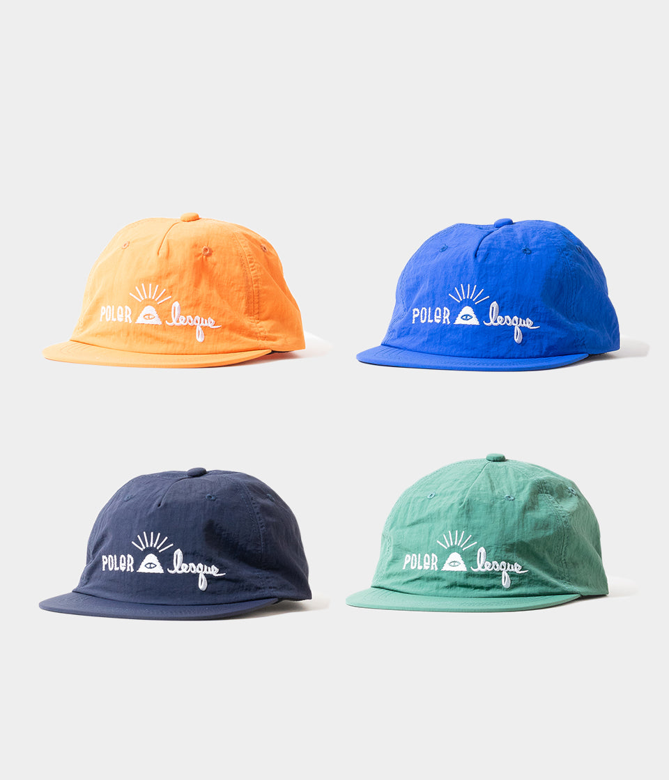 POLER "PS×LES EMB NYLON CAP"