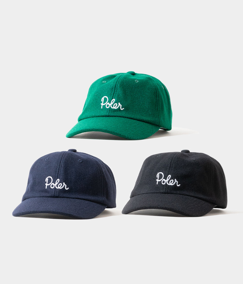 POLER "WOOL EMB BASEBALL CAP"