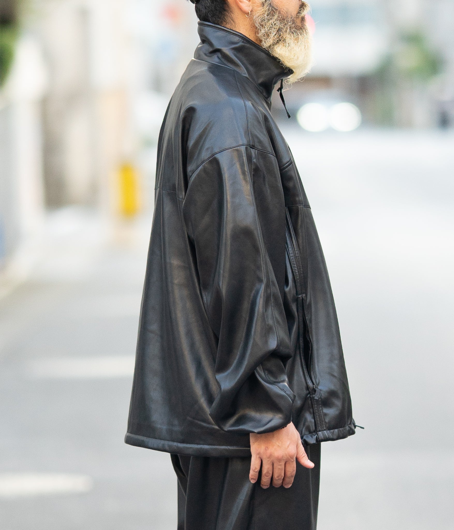 F/LEATHER BIG ジャケット FREAK'S STORE/フェイクレザーブルゾン｜Daytona Park(FREAK'S STORE